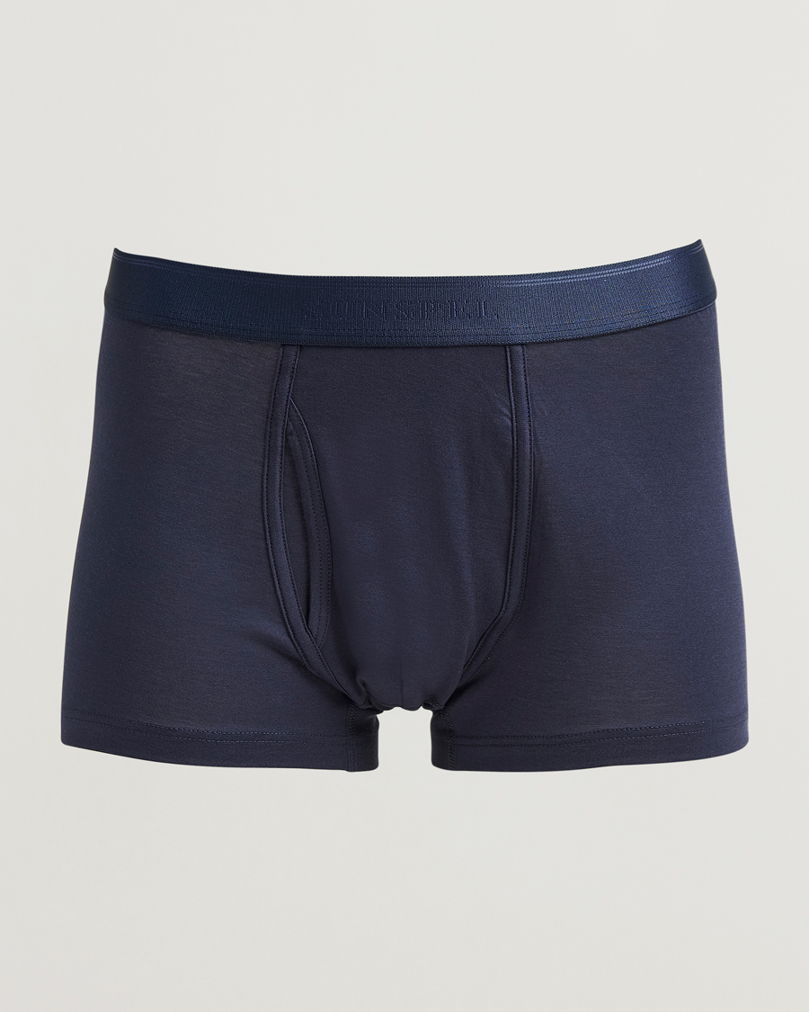 Herren | Unterwäsche | Sunspel | Superfine Cotton Trunk Navy