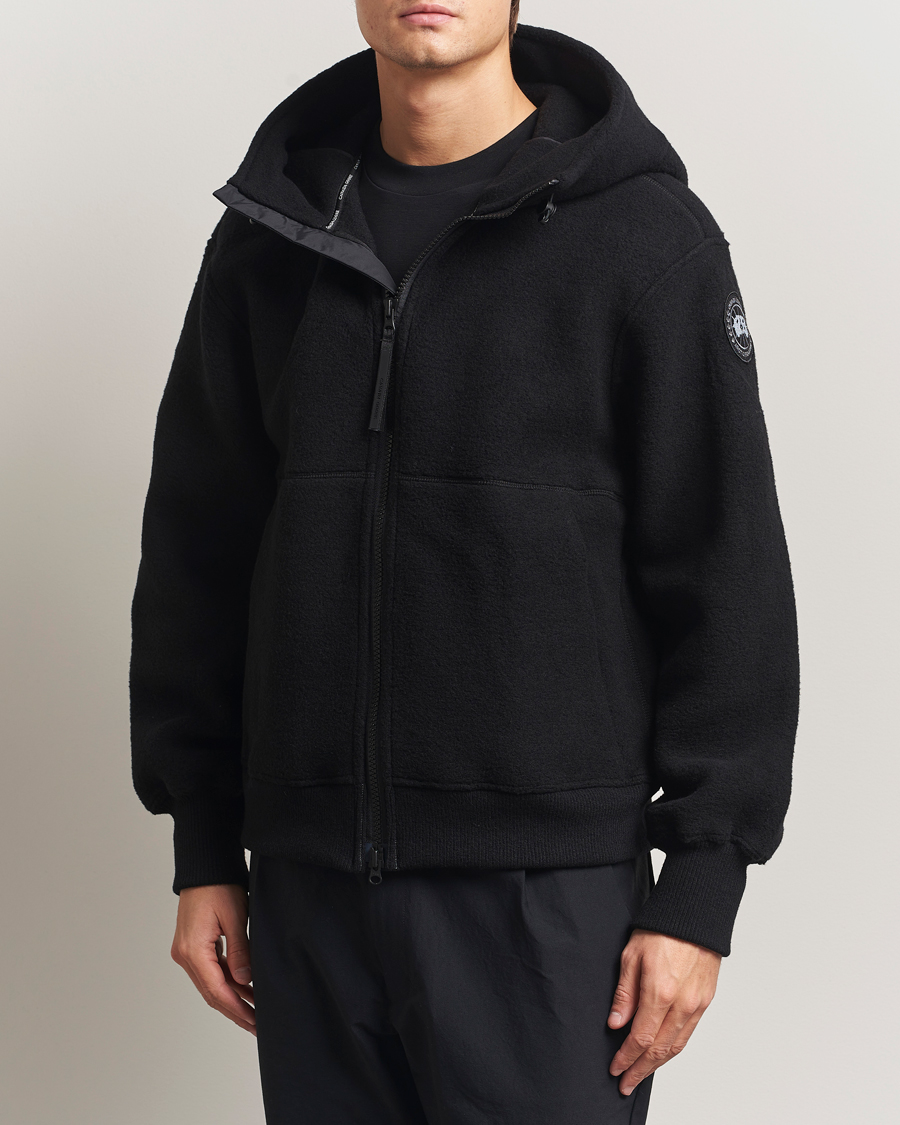 Herren | Pullover | Canada Goose Black Label | Chillwack Fleece Bomber Black
