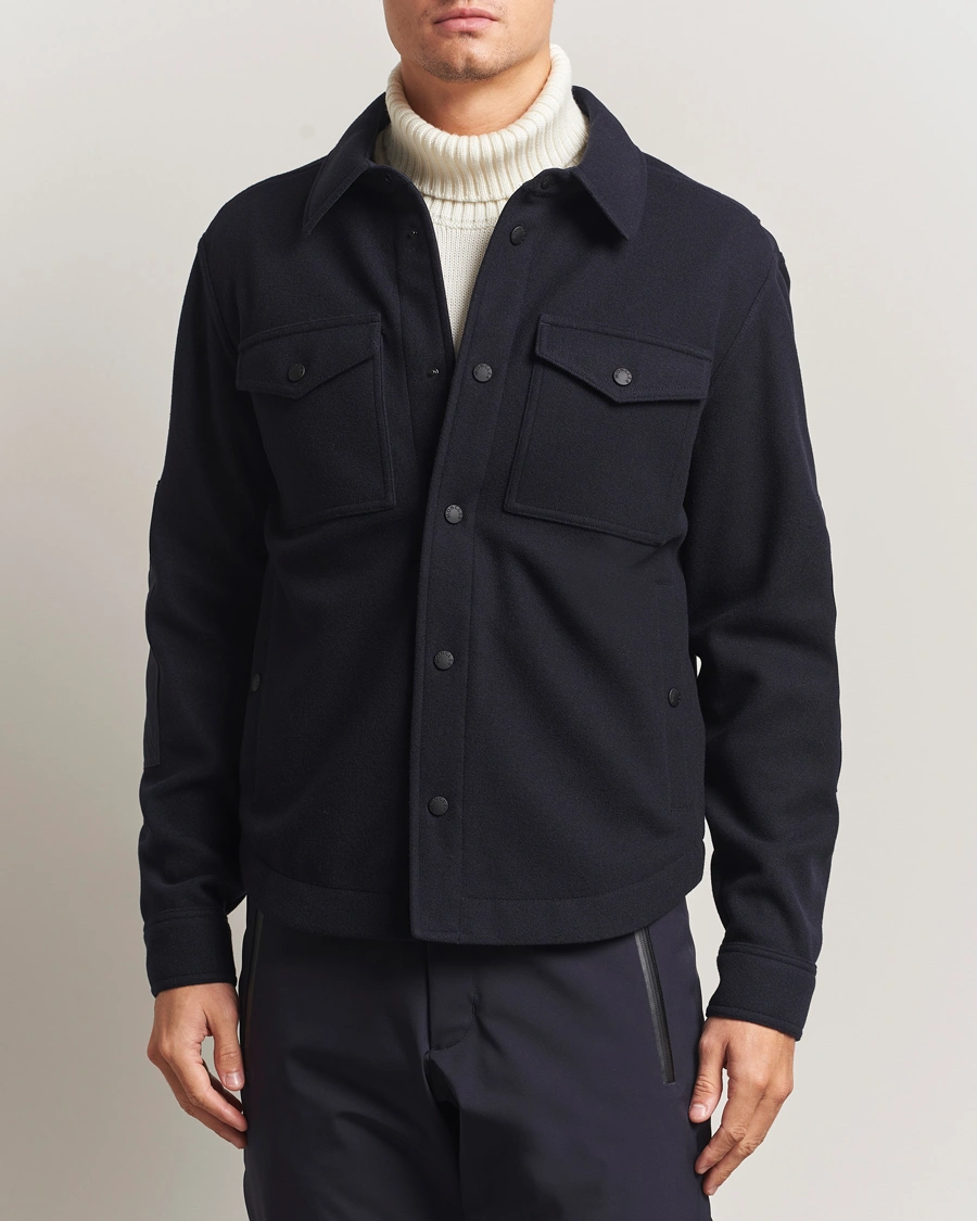 Herren | Jacken | Moncler Grenoble | Brushed Cotton Overshirt Navy