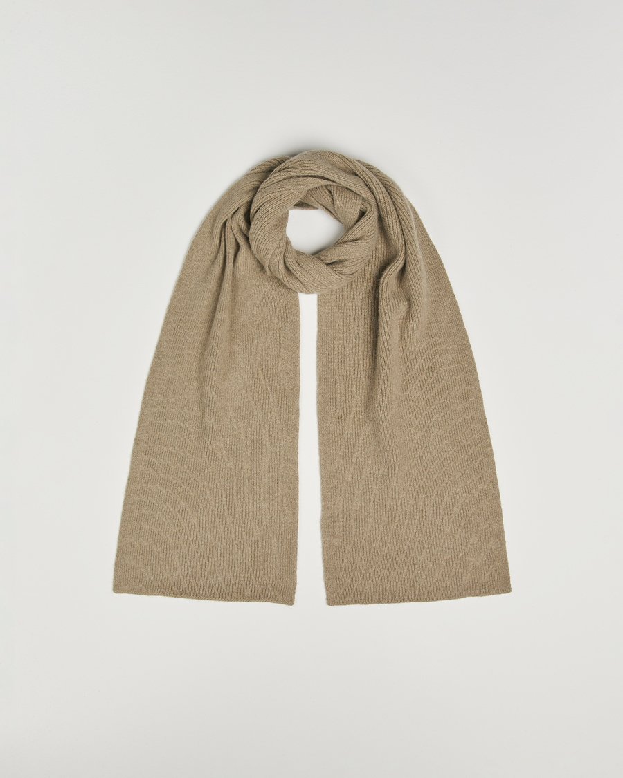 Herren | Schals | Le Bonnet | Lambswool/Caregora Scarf Clay