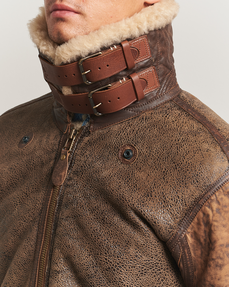 Herren | Jacken | Polo Ralph Lauren | Sherling Lined Bomber Jacket Brown Earth