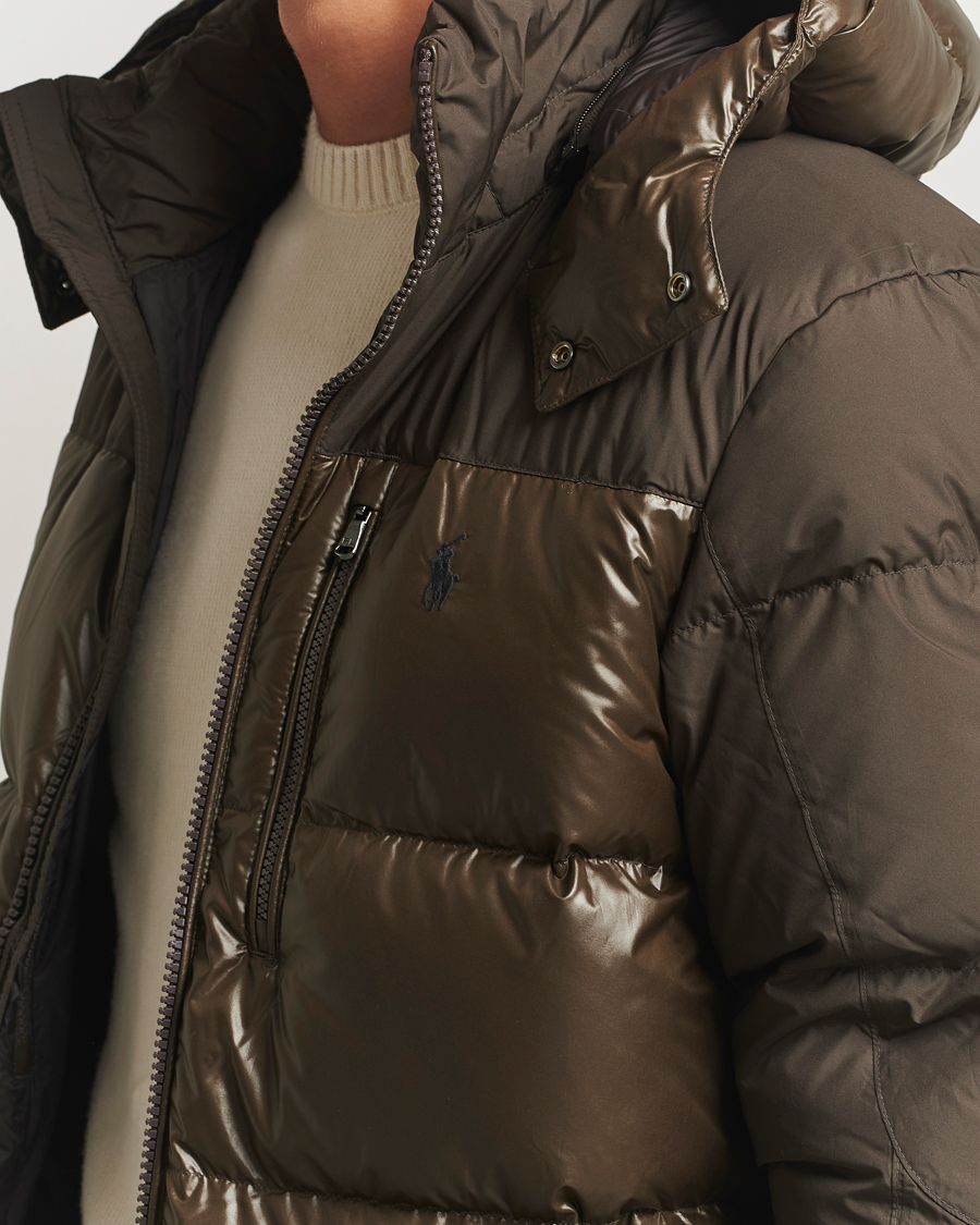 Herren | Jacken | Polo Ralph Lauren | Gorham Mixed Glossy Down Jacket Antique Brown