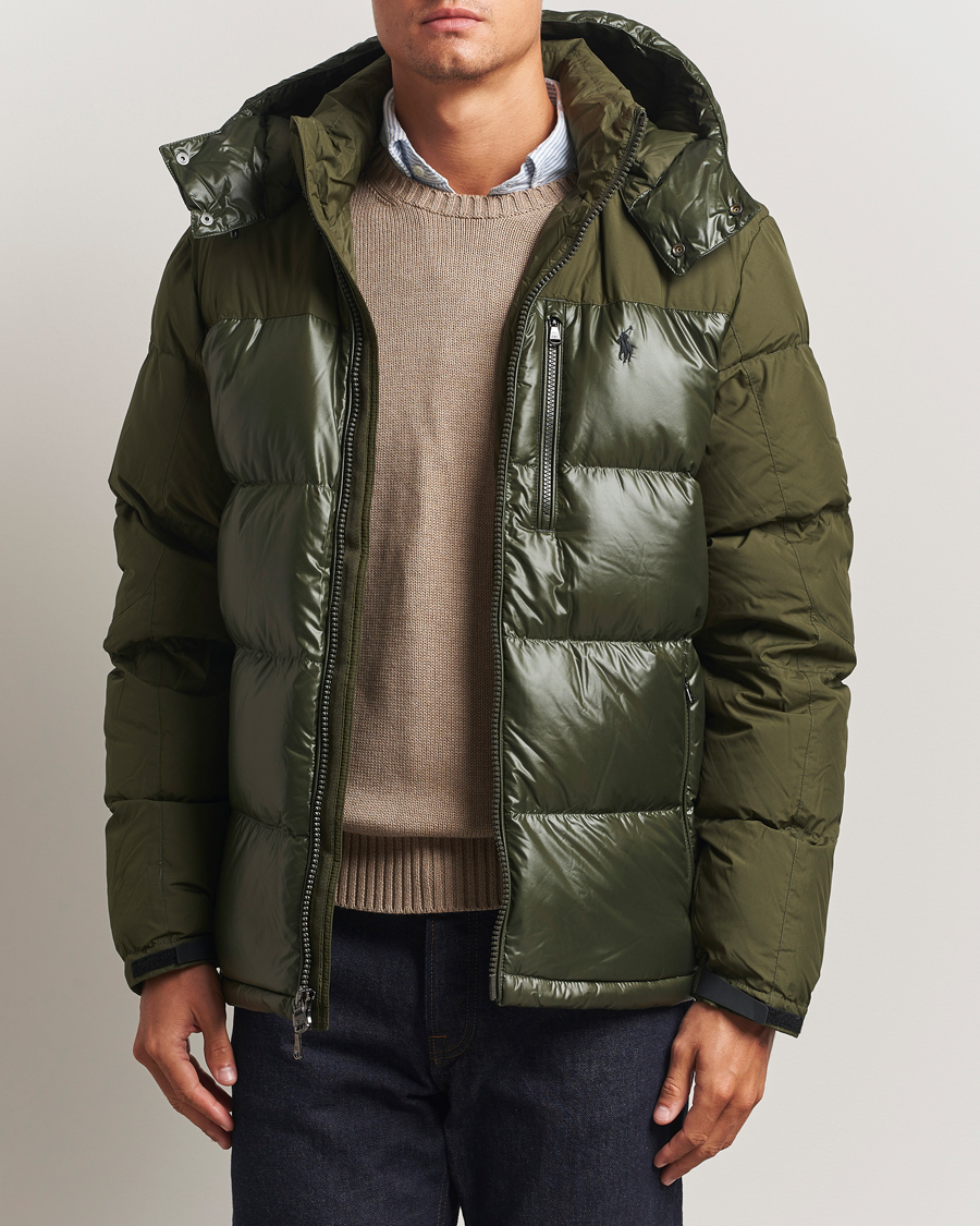 Herren | Jacken | Polo Ralph Lauren | Gorham Mixed Glossy Down Jacket Dark Loden