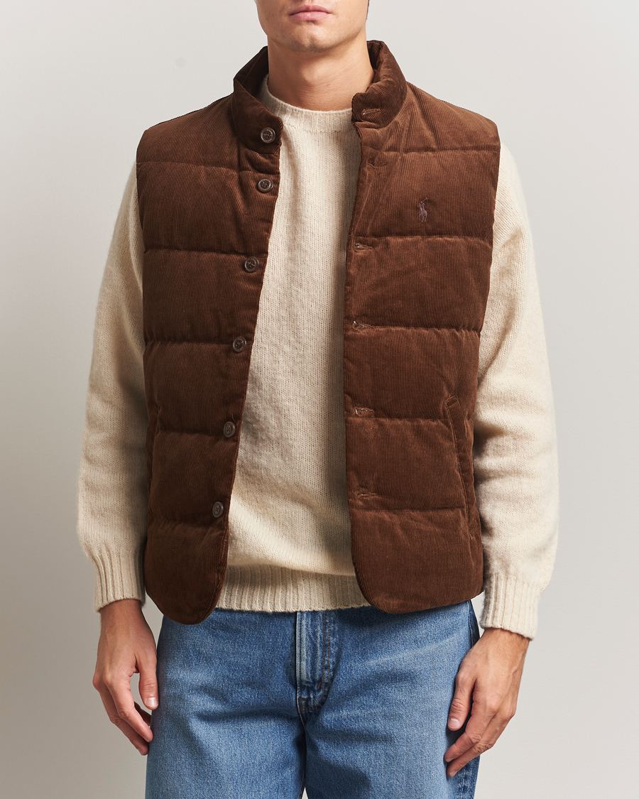 Herren | Westen | Polo Ralph Lauren | Quilted Corduroy Vest Pale Russet