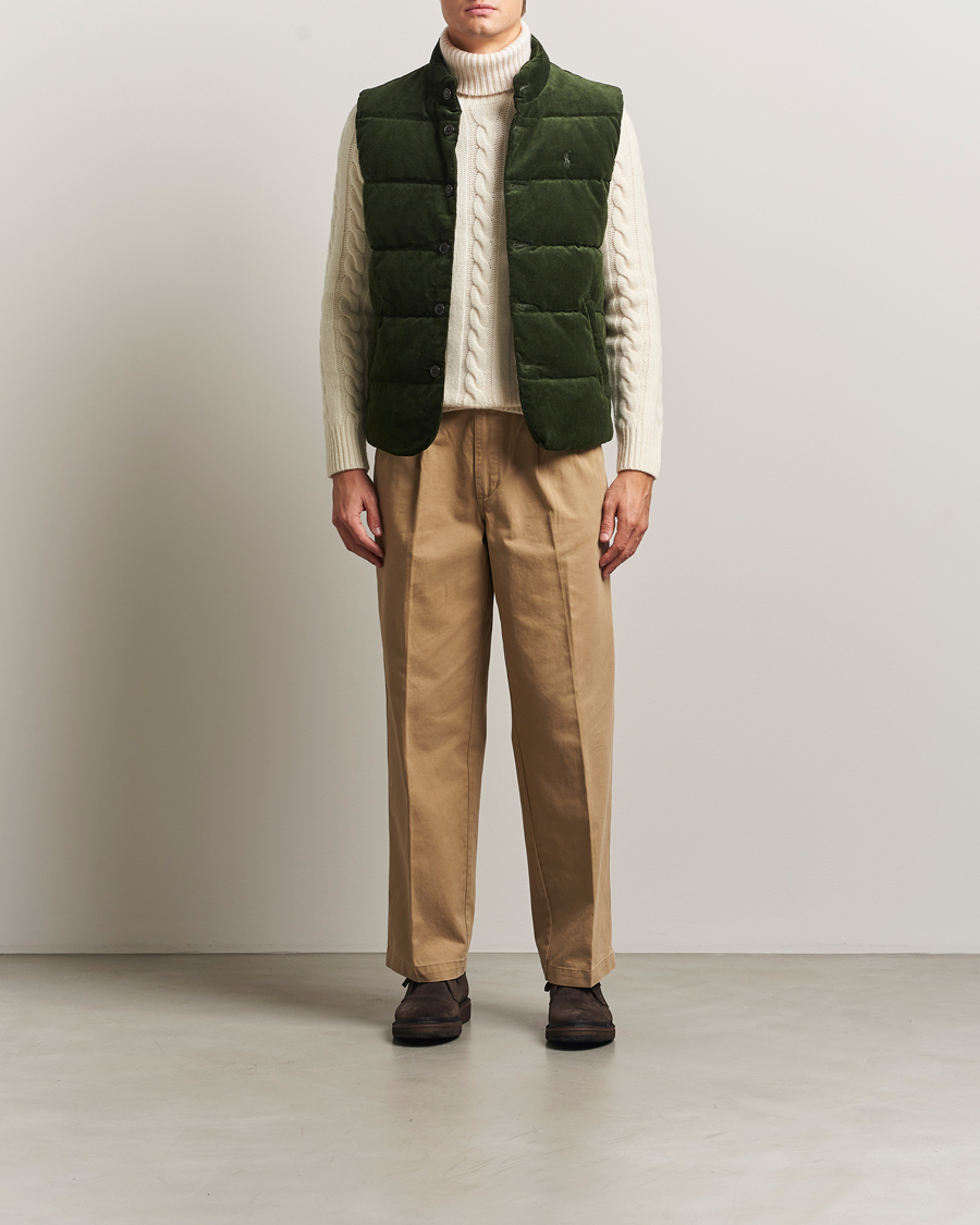 Herren | Westen | Polo Ralph Lauren | Quilted Corduroy Vest Country Olive