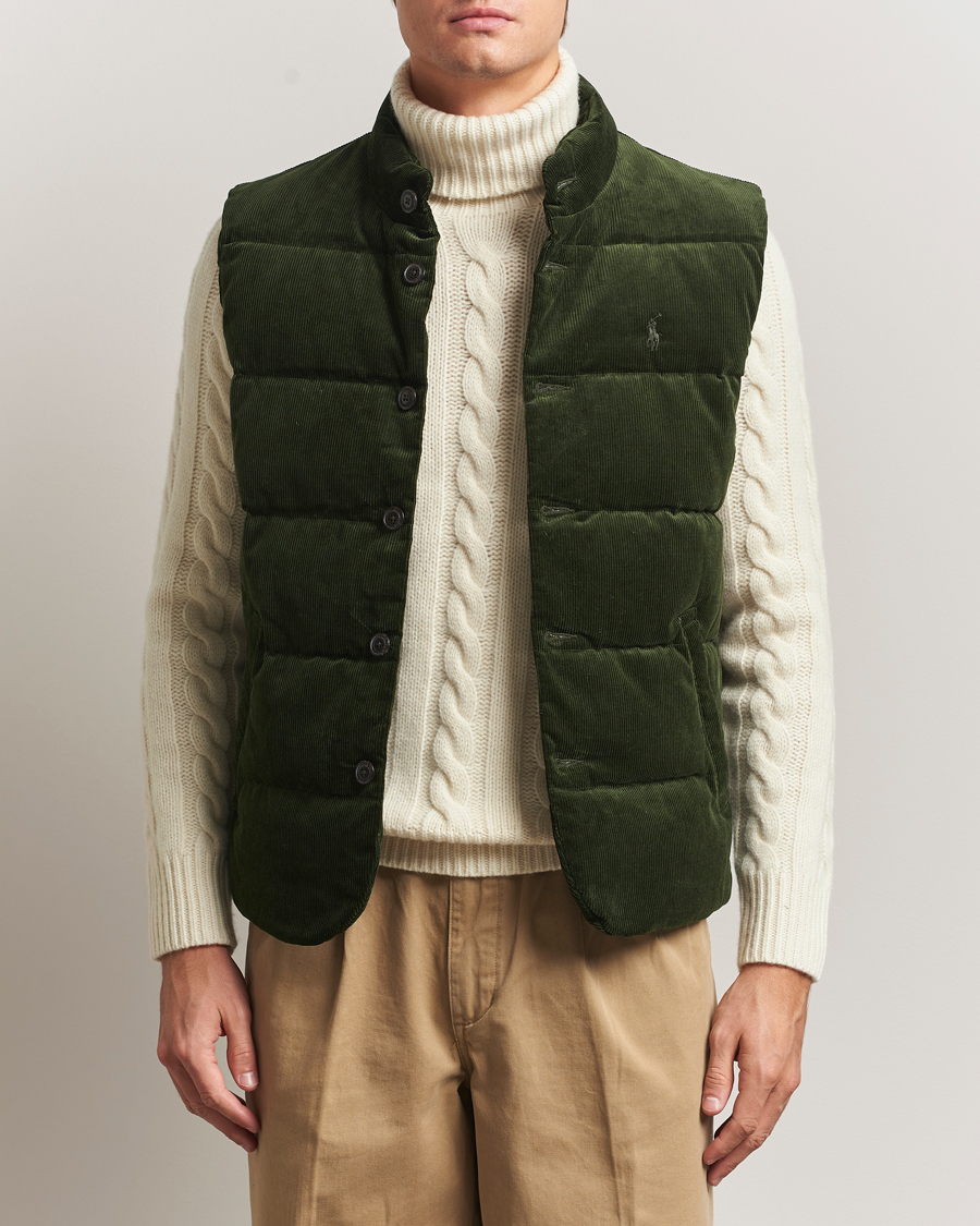 Herren | Westen | Polo Ralph Lauren | Quilted Corduroy Vest Country Olive