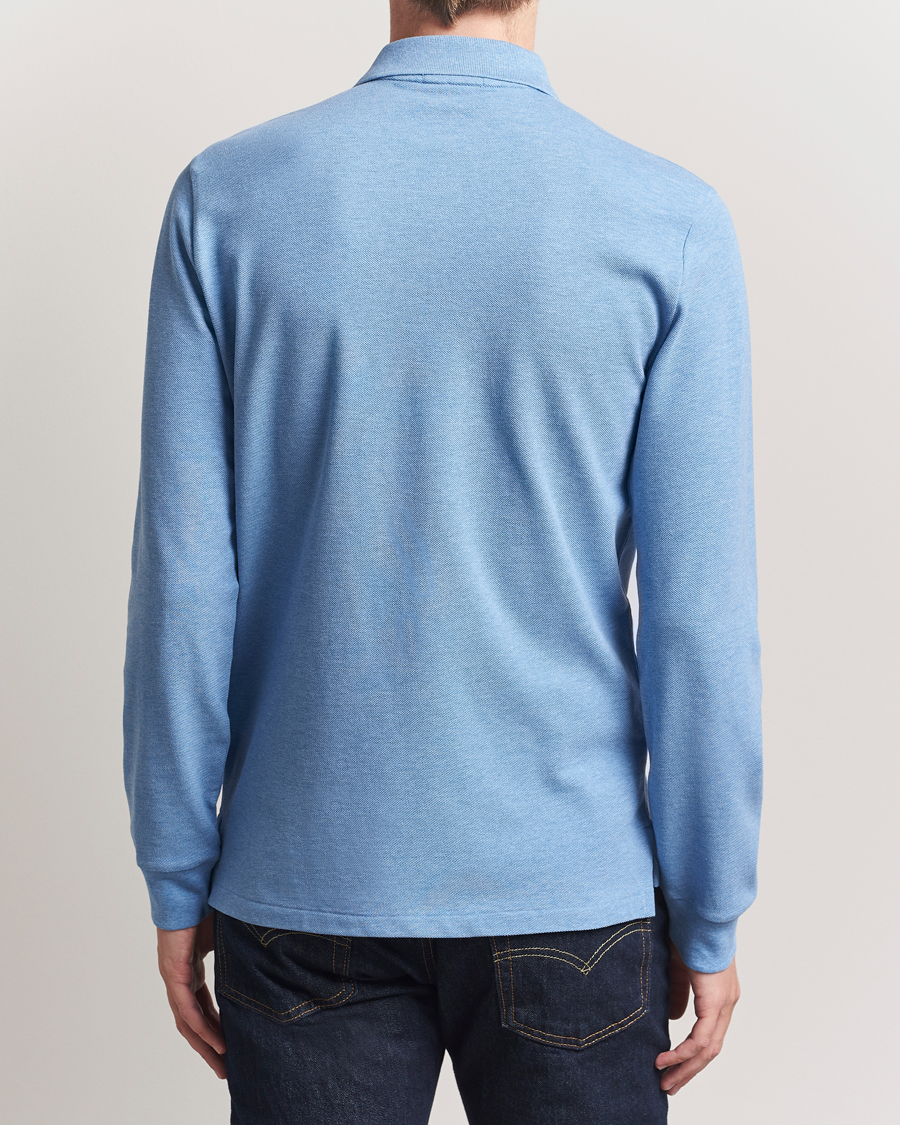 Herren | Poloshirts | Polo Ralph Lauren | Custom Slim Fit Long Sleeve Polo Soft Royal Heather