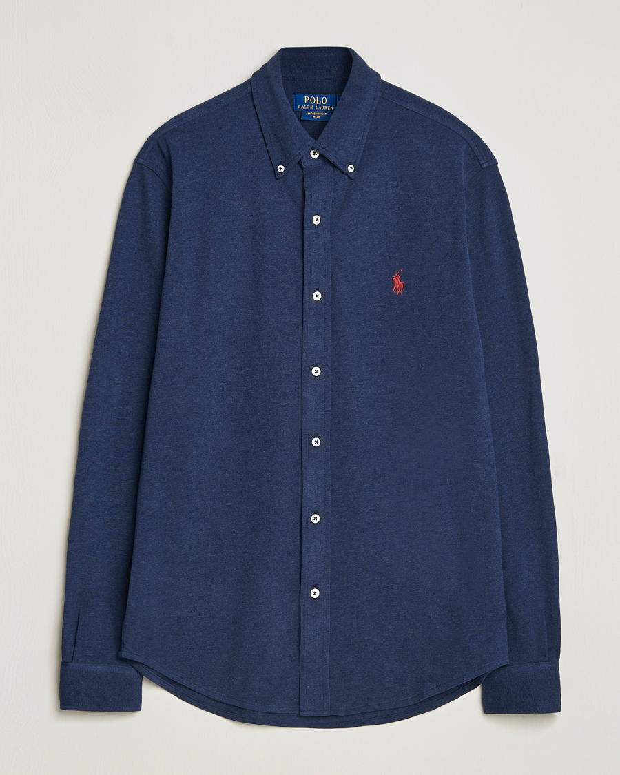 Herren | Hemden | Polo Ralph Lauren | Featherweight Mesh Shirt Spring Navy Heather