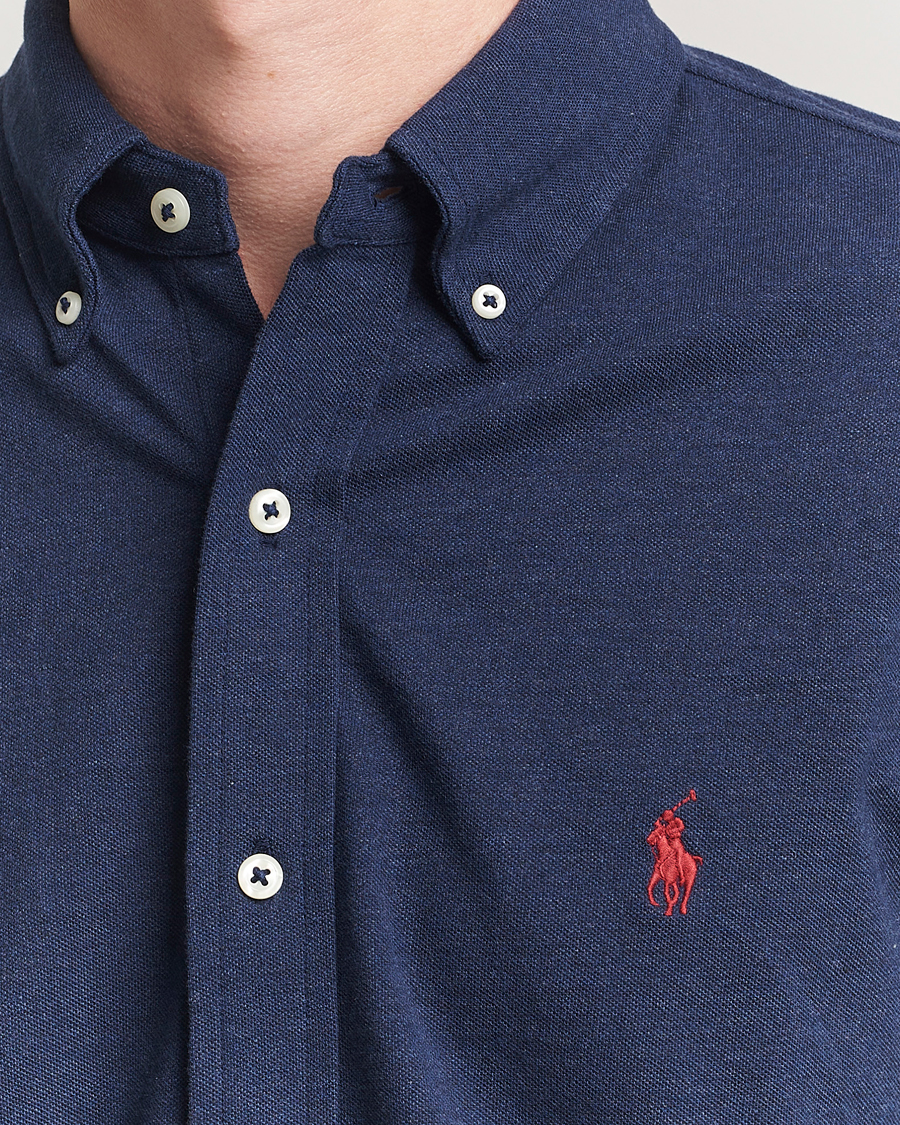 Herren | Hemden | Polo Ralph Lauren | Featherweight Mesh Shirt Spring Navy Heather
