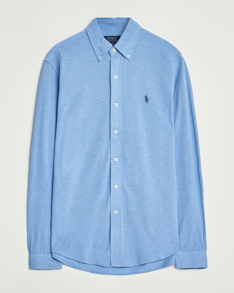 Herren | Hemden | Polo Ralph Lauren | Featherweight Mesh Shirt Soft Royal Heather