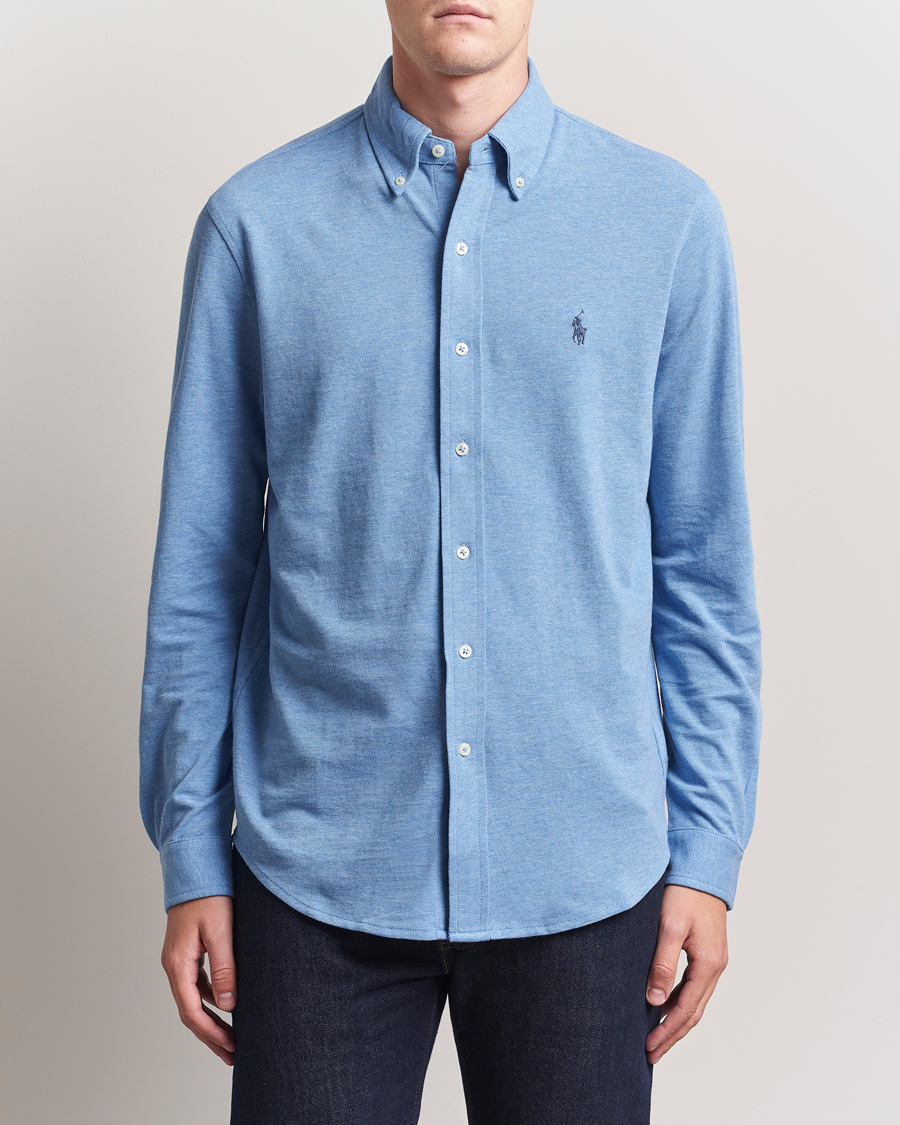 Herren | Hemden | Polo Ralph Lauren | Featherweight Mesh Shirt Soft Royal Heather