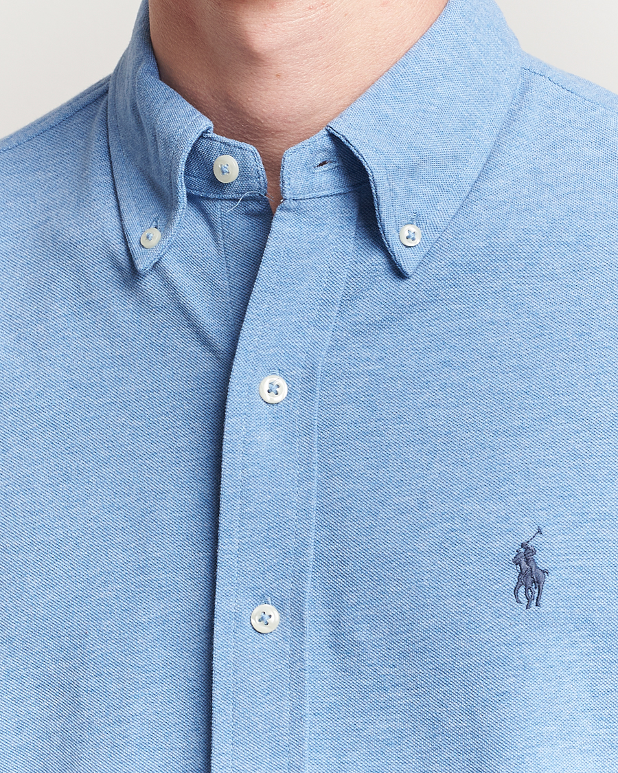 Herren | Hemden | Polo Ralph Lauren | Featherweight Mesh Shirt Soft Royal Heather