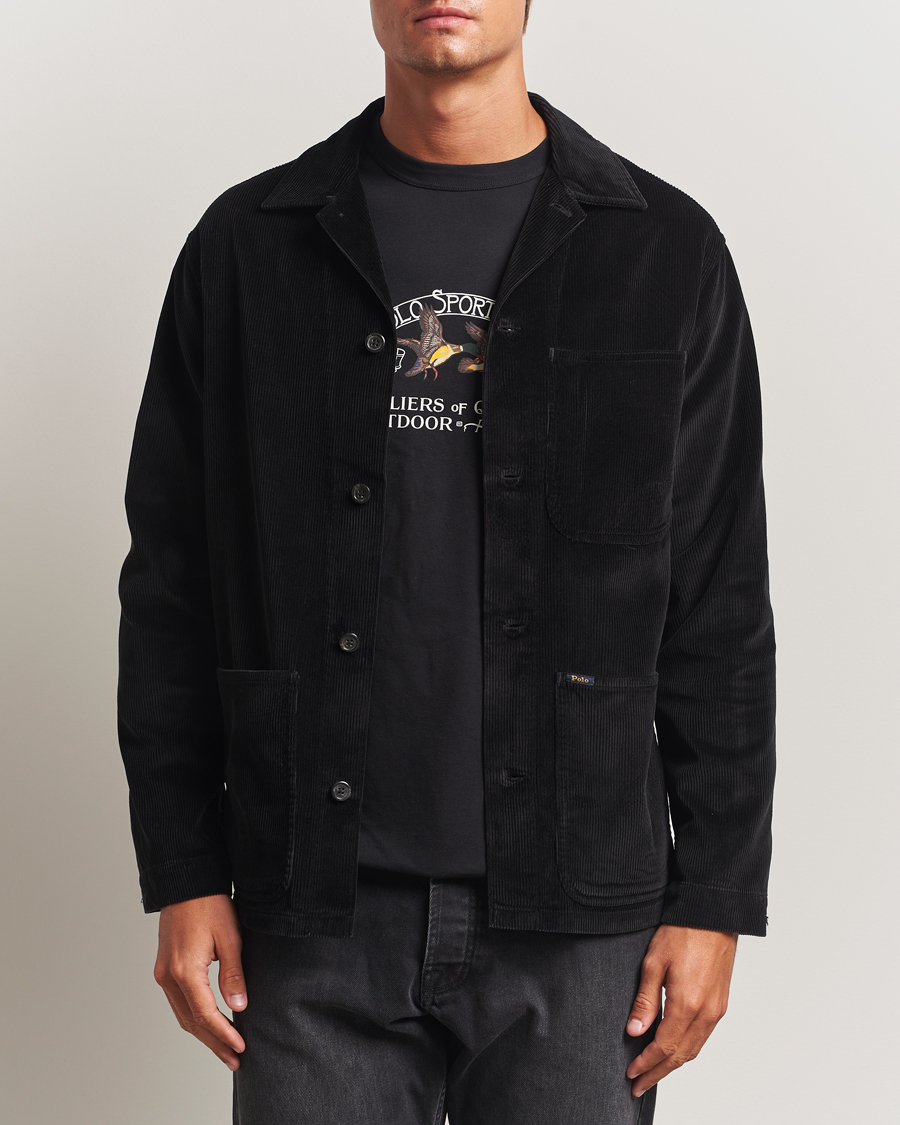 Herren | Hemden | Polo Ralph Lauren | Corduroy Pocket Shirt Polo Black