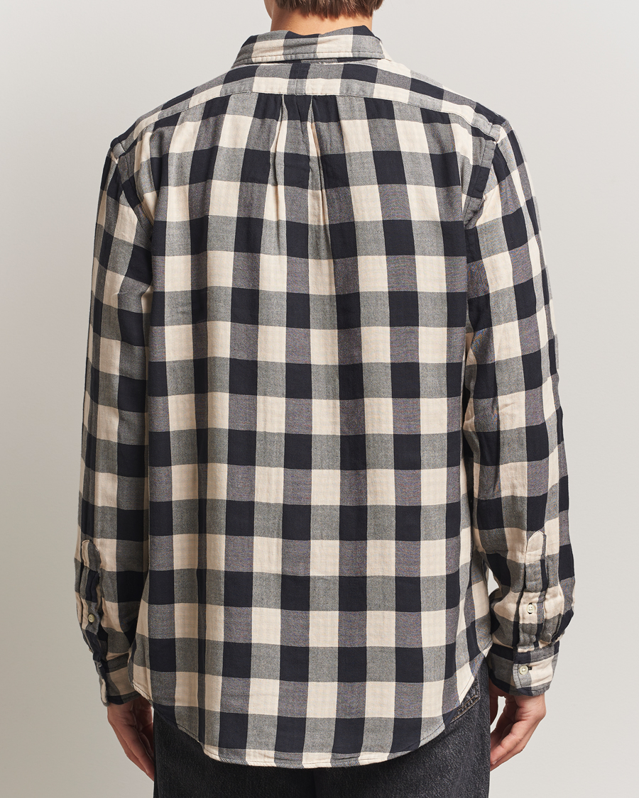 Herren | Hemden | Polo Ralph Lauren | Custom Fit Double Faced Checked Shirt Cream/Black
