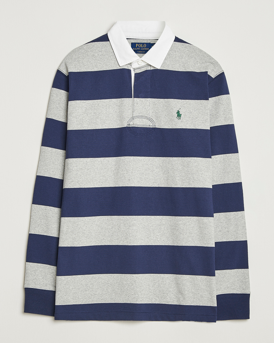 Herren | Pullover | Polo Ralph Lauren | Jersey Striped Rugger Navy/Andover Heather