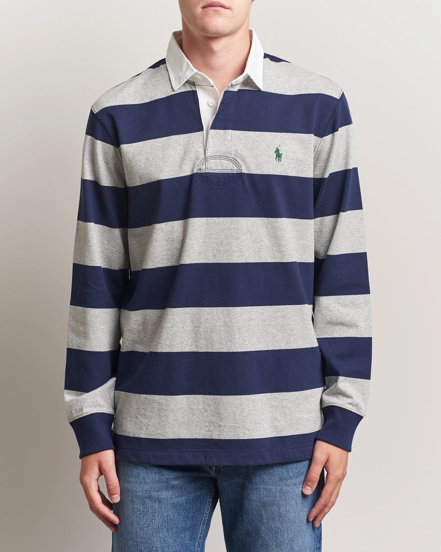 Herren | Pullover | Polo Ralph Lauren | Jersey Striped Rugger Navy/Andover Heather