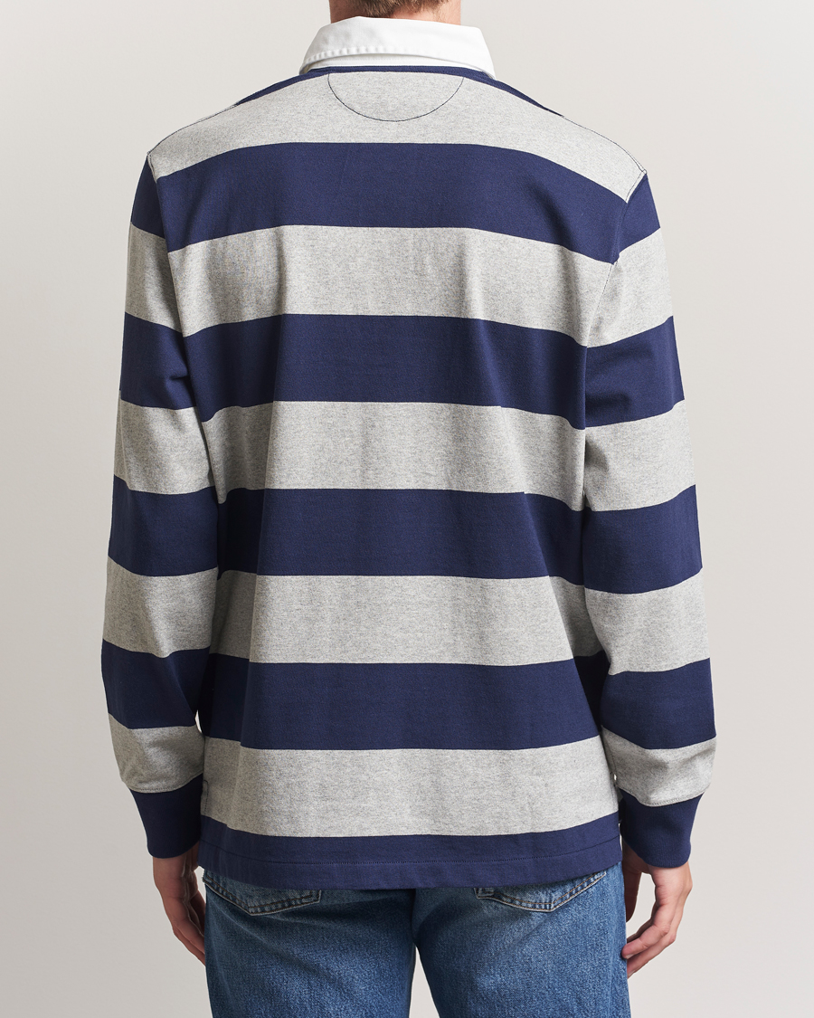 Herren | Pullover | Polo Ralph Lauren | Jersey Striped Rugger Navy/Andover Heather