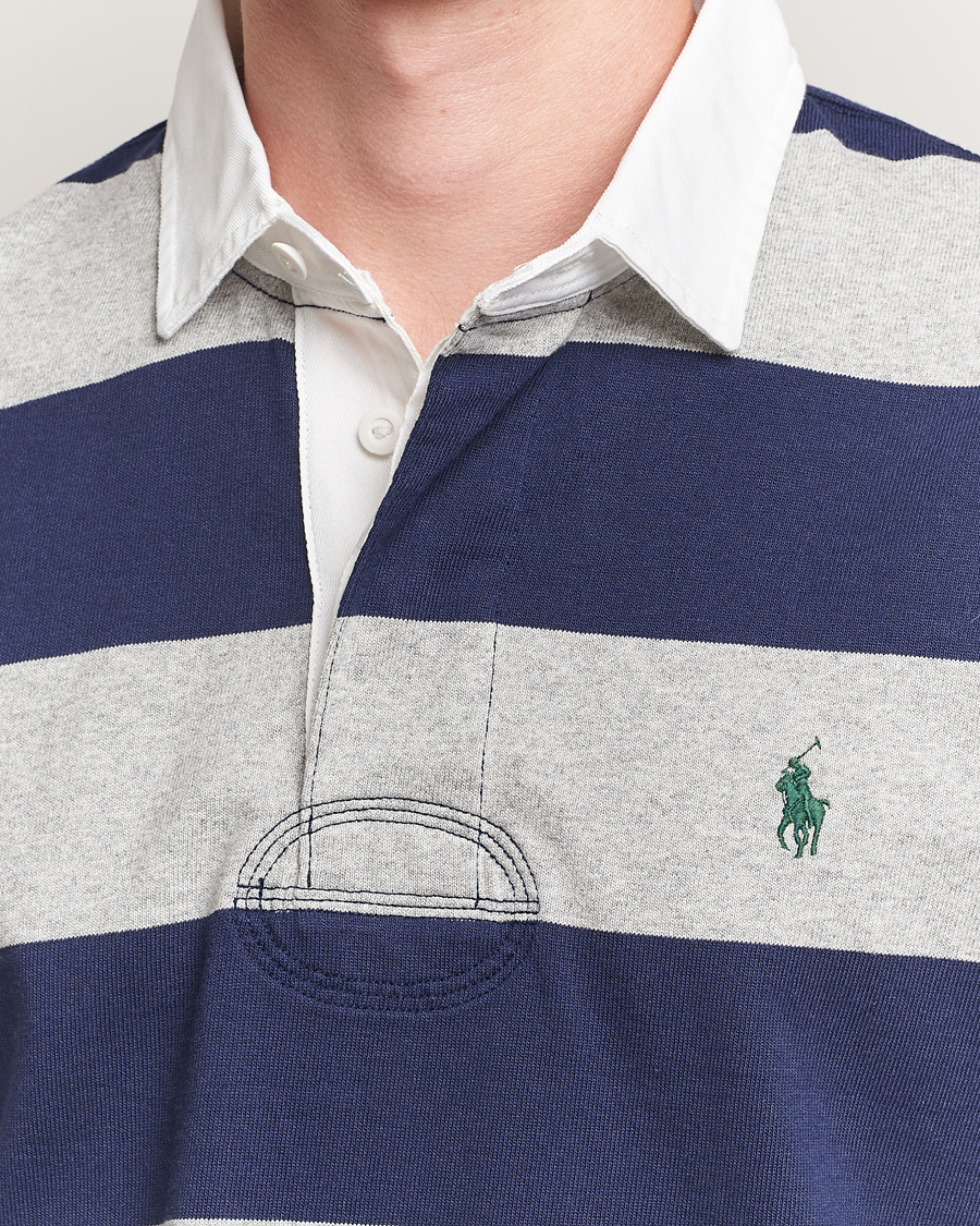 Herren | Pullover | Polo Ralph Lauren | Jersey Striped Rugger Navy/Andover Heather