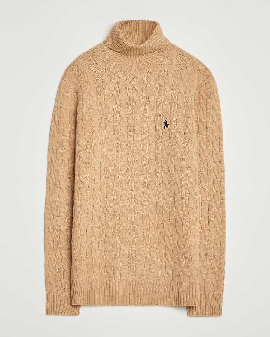 Herren | Pullover | Polo Ralph Lauren | Wool/Cashmere Rollneck Camel Melange
