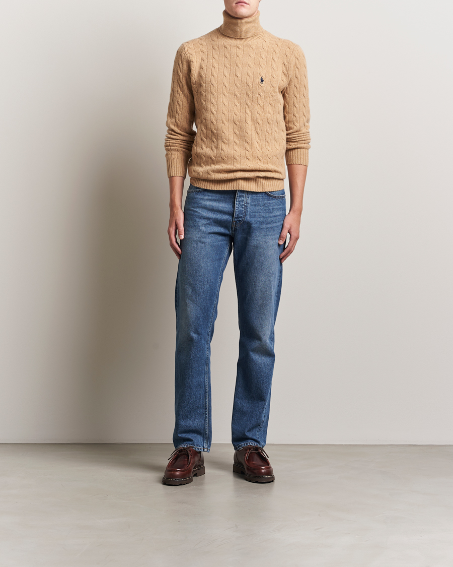 Herren | Pullover | Polo Ralph Lauren | Wool/Cashmere Rollneck Camel Melange