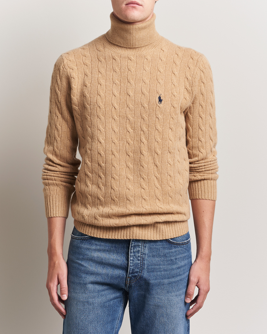 Herren | Pullover | Polo Ralph Lauren | Wool/Cashmere Rollneck Camel Melange