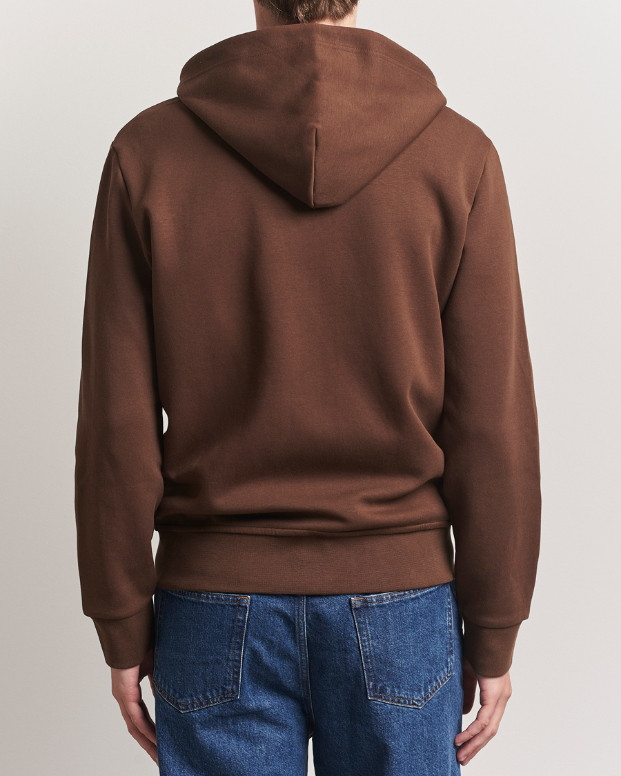 Herren | Pullover | Polo Ralph Lauren | Double Knitted Full-Zip Hoodie Branch Brown