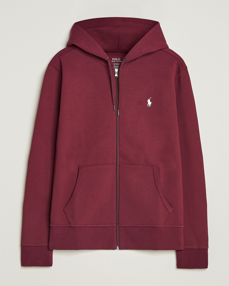 Herren | Pullover | Polo Ralph Lauren | Double Knitted Full-Zip Hoodie Classic Wine