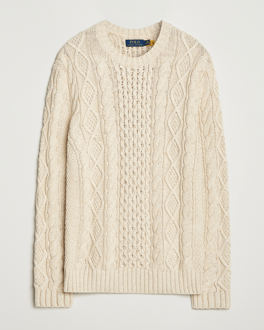 Herren | Pullover | Polo Ralph Lauren | Cotton Marl Pullover Oatmeal