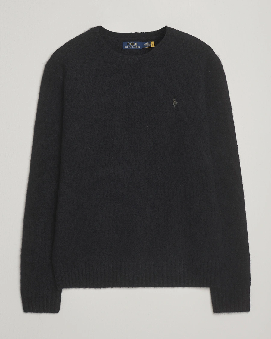 Herren | Pullover | Polo Ralph Lauren | Alpaca Crew Neck Sweater Polo Black Tonal