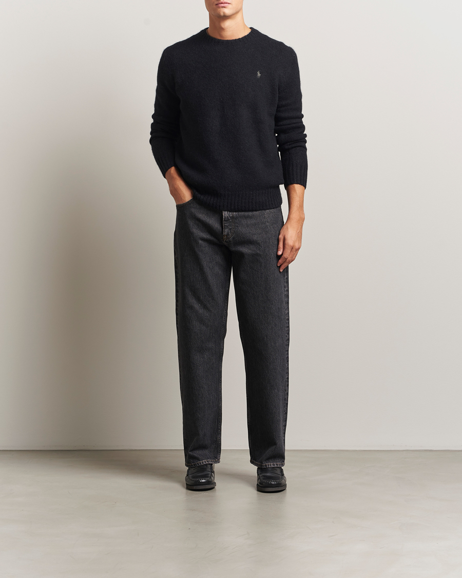 Herren | Pullover | Polo Ralph Lauren | Alpaca Crew Neck Sweater Polo Black Tonal