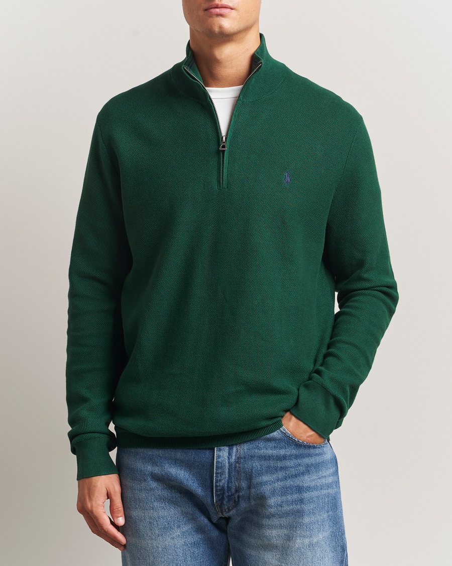 Herren | Pullover | Polo Ralph Lauren | Textured Half Zip Vintage Pine