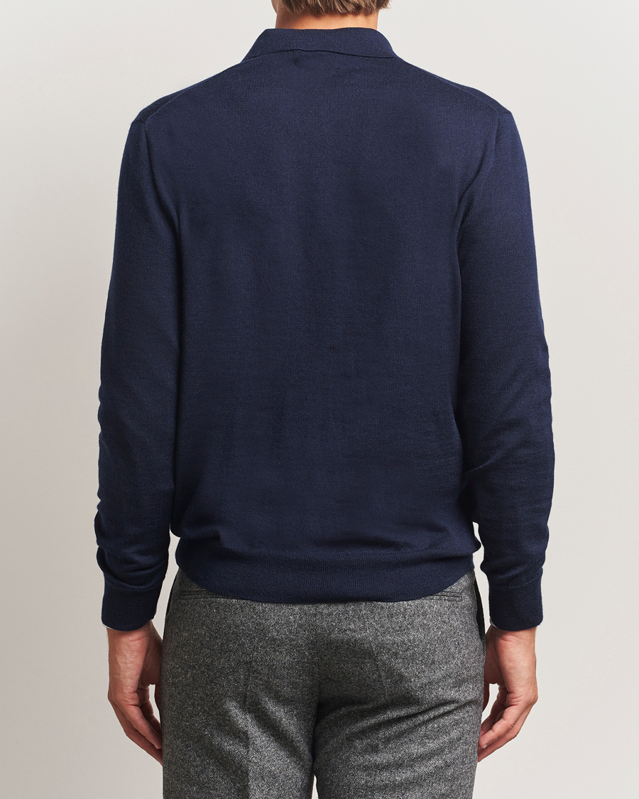 Herren | Pullover | Polo Ralph Lauren | Merino Long Sleeve Polo Hunter Navy