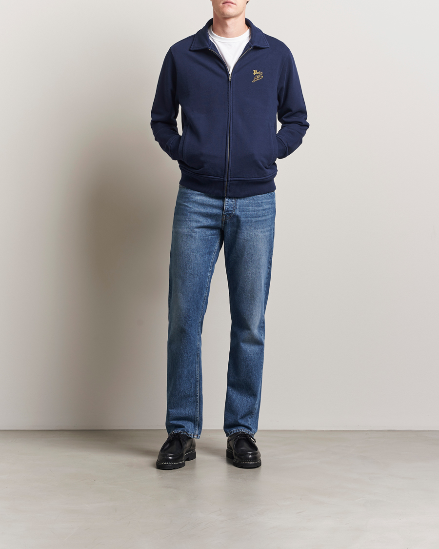 Herren | Pullover | Polo Ralph Lauren | Loopback Terry Full Zip Sweater Cruise Navy