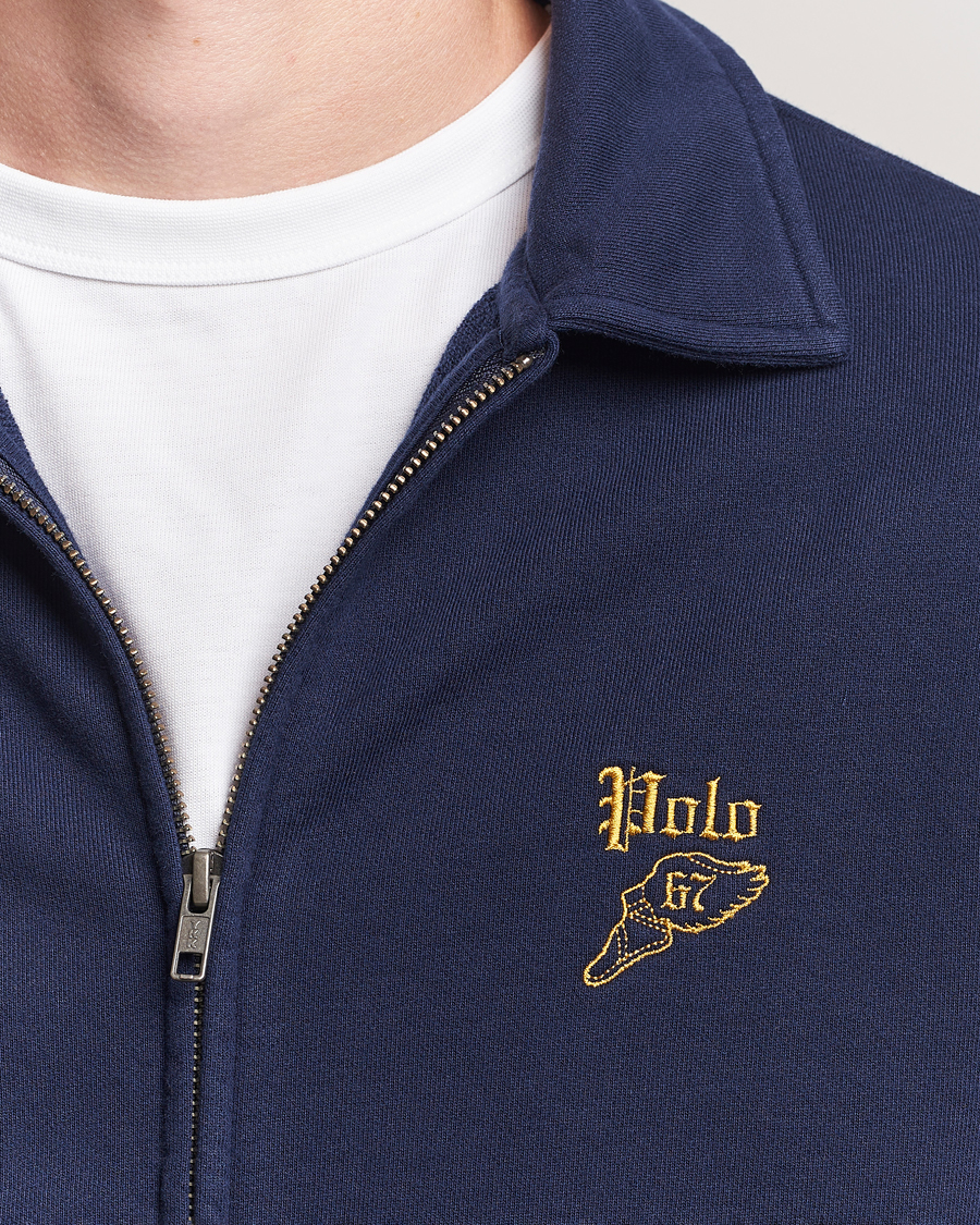 Herren | Pullover | Polo Ralph Lauren | Loopback Terry Full Zip Sweater Cruise Navy