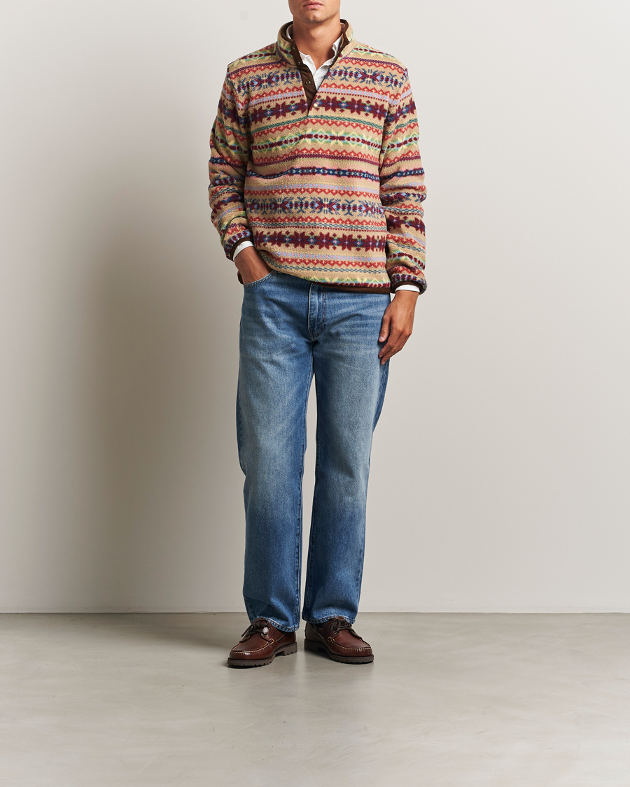 Herren | Pullover | Polo Ralph Lauren | Printed Fleece Camel Combo