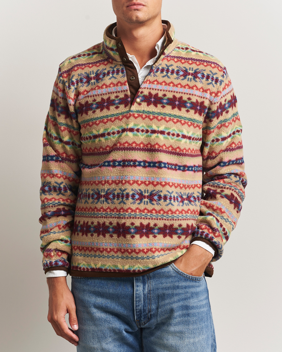Herren | Pullover | Polo Ralph Lauren | Printed Fleece Camel Combo