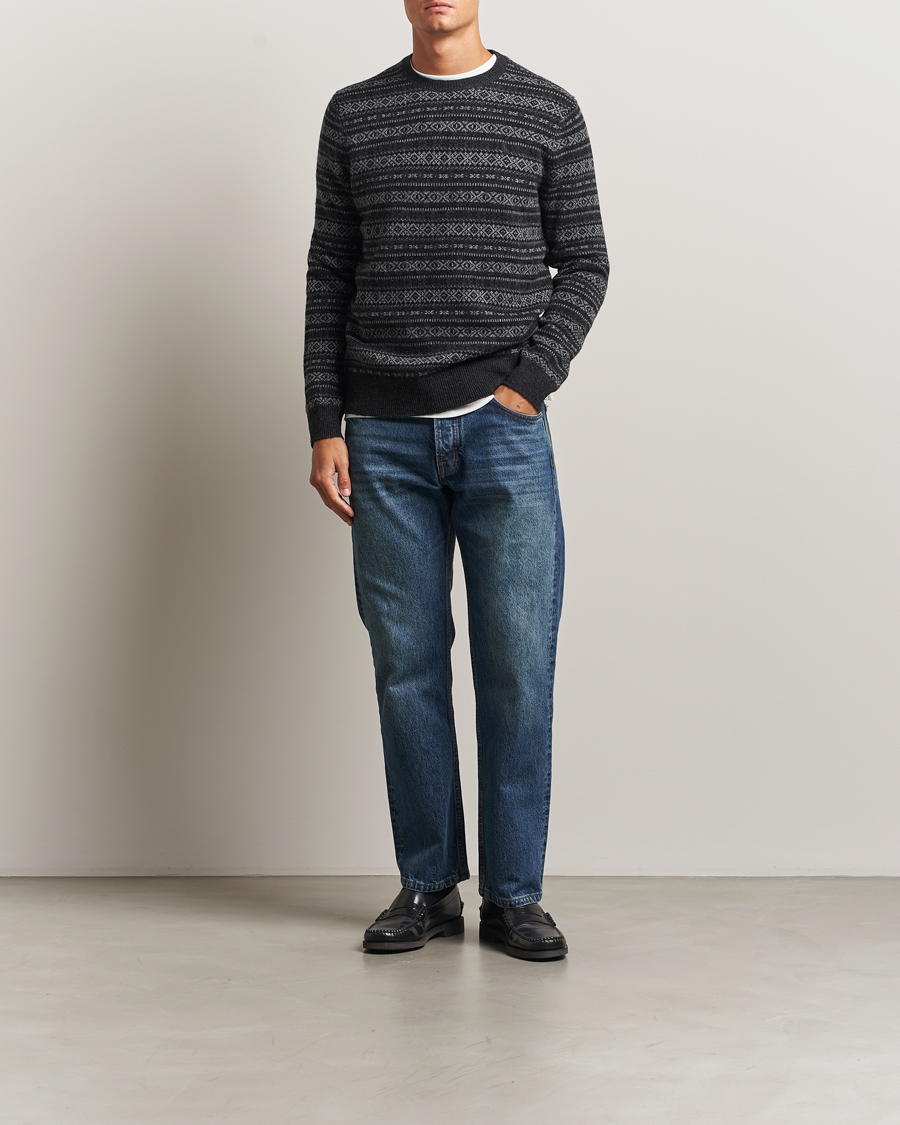 Herren | Pullover | Polo Ralph Lauren | Fairisle Wool Sweater Charcoal Combo