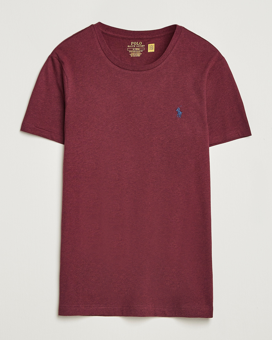 Herren | T-Shirts | Polo Ralph Lauren | Crew Neck T-Shirt Spring Wine Heather