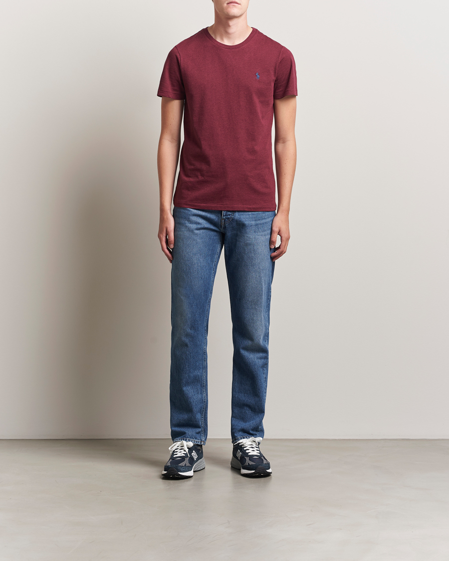 Herren | T-Shirts | Polo Ralph Lauren | Crew Neck T-Shirt Spring Wine Heather