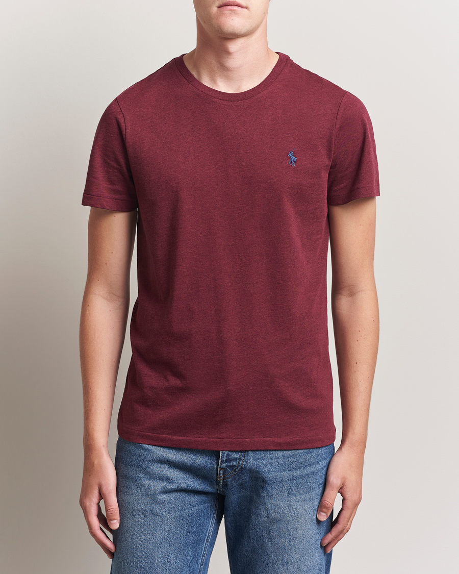 Herren | T-Shirts | Polo Ralph Lauren | Crew Neck T-Shirt Spring Wine Heather