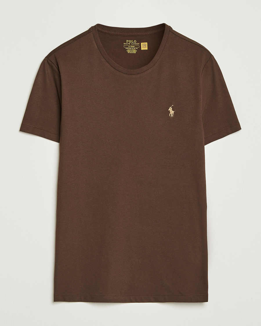 Herren | T-Shirts | Polo Ralph Lauren | Crew Neck T-Shirt Nutmeg Brown