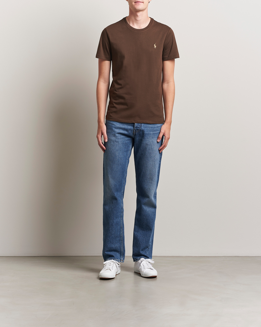 Herren | T-Shirts | Polo Ralph Lauren | Crew Neck T-Shirt Nutmeg Brown