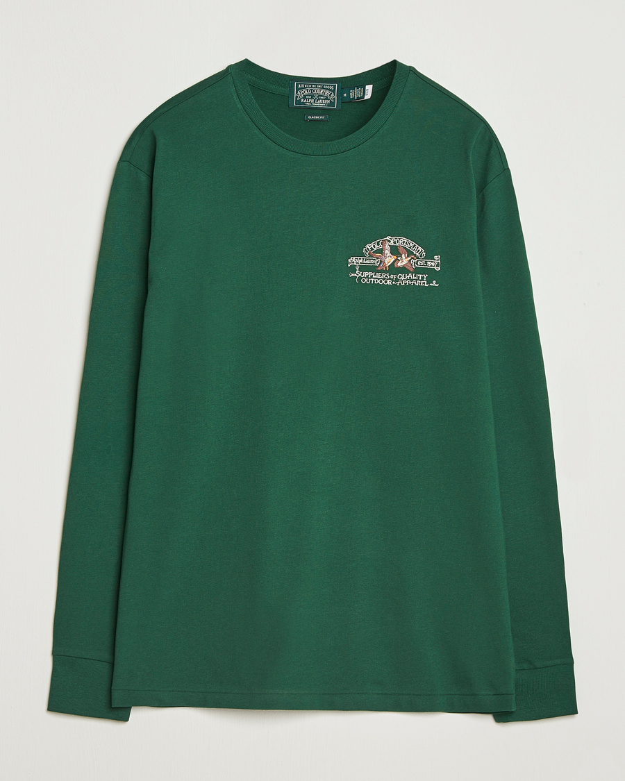 Herren | T-Shirts | Polo Ralph Lauren | Classic Fit Long Sleeve Jersey T-Shirt Vintage Pine