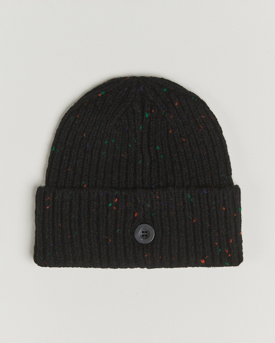 Herren | Mützen | Carhartt WIP | Anglistic Wool/Cotton Beanie Black