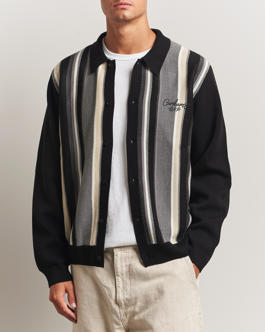 Herren | Pullover | Carhartt WIP | Bainter Striped Cardigan Black