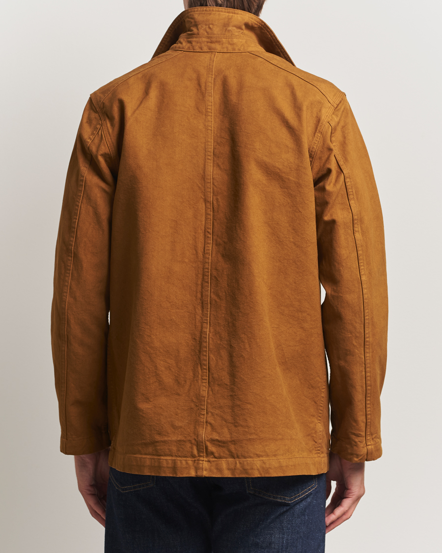 Herren | Jacken | Drake's | Duck Cotton Canvas Chore Coat Tobacco