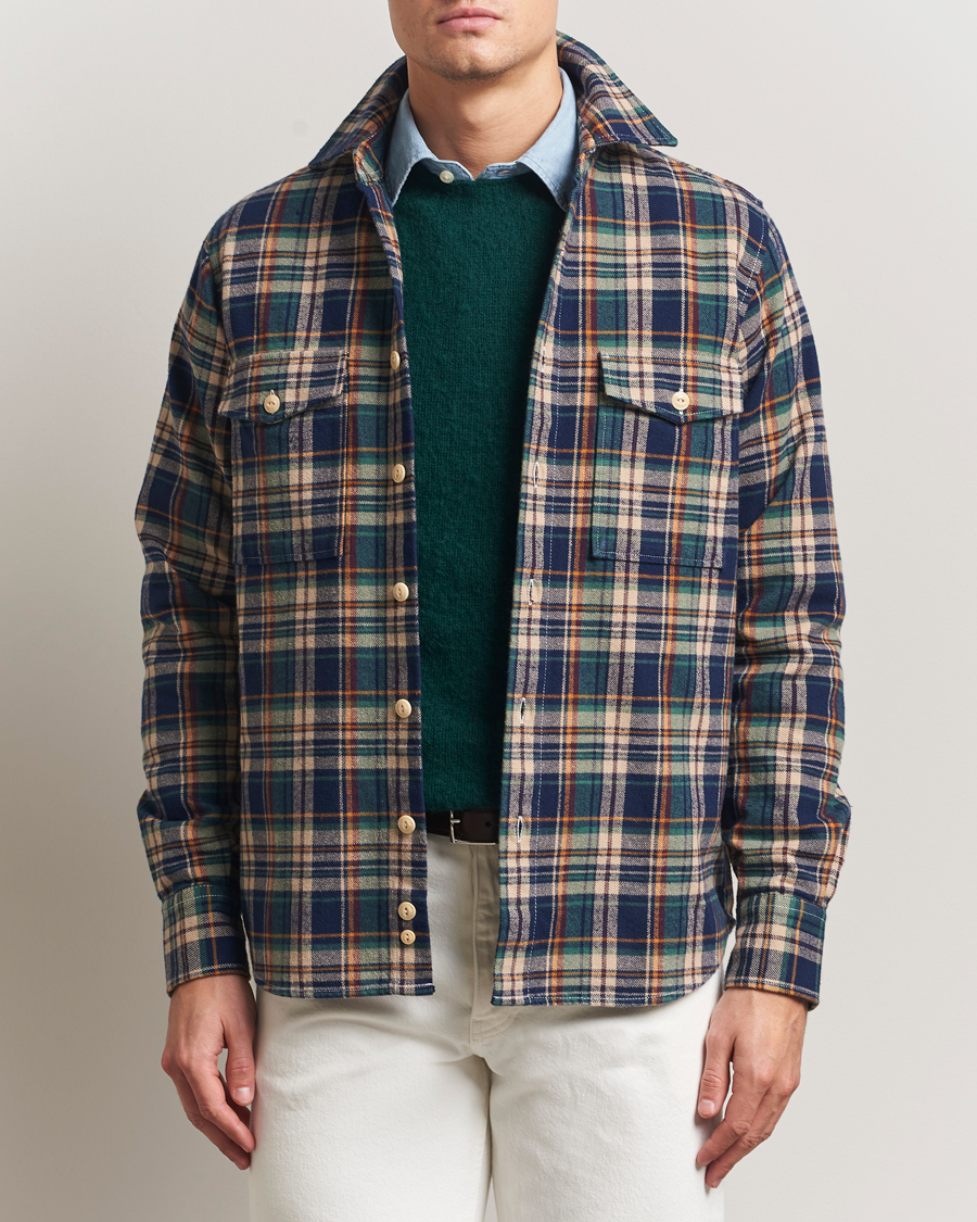 Herren | Hemden | Drake's | Check Relaxed Block Shirt Multi
