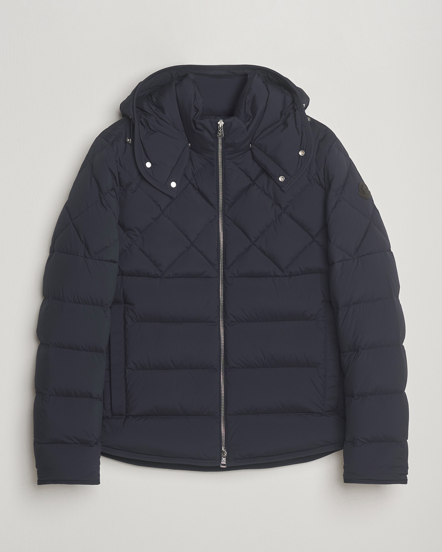 Herren | Jacken | Moncler | Cecaud Down Biker Jacket Navy