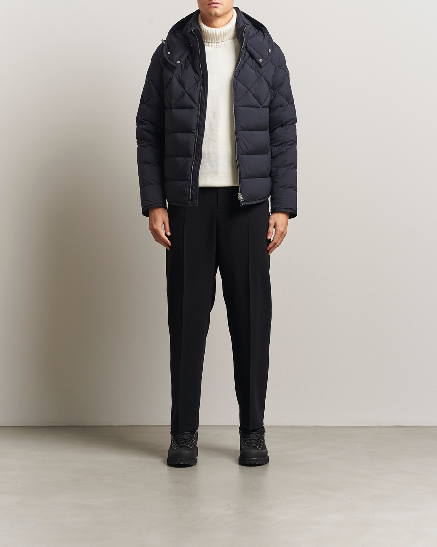 Herren | Jacken | Moncler | Cecaud Down Biker Jacket Navy