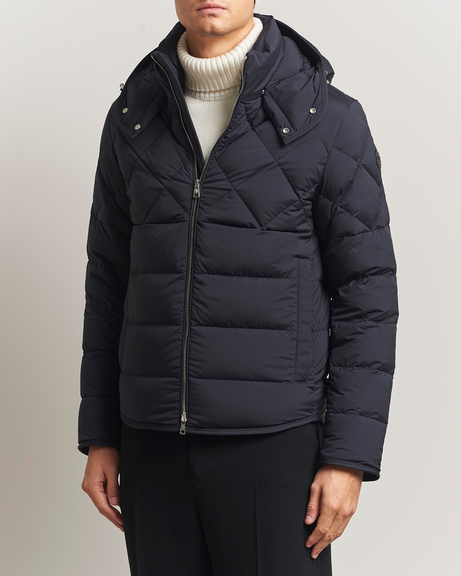 Herren | Jacken | Moncler | Cecaud Down Biker Jacket Navy